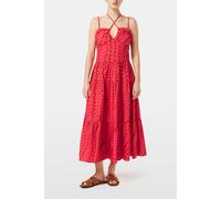 Scotch & Soda Women's Cotton Seersucker midi Casual Dress, House of Mirrors Pink, 36