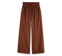 Scotch & Soda Cotton Voile High-Rise Wide-Leg Pull On Pants