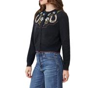 Scotch & Soda Crew Neck Cardigan Charcoal Grey Heather Größe: L | Cardigans Outlet | Damen | Schwarz