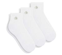 Scotch & Soda Damen 3pk Womens 1/2 Terry Qtr Crew Socks, WHITE TRADITIONAL, Einheitsgröße EU