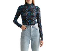 Scotch & Soda Damen All Over Printed Slim-fit Ls T-Shirt, Pheasant, XL EU