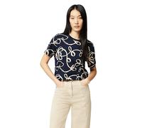 Scotch & Soda Damen All Over Printed T-Shirt, Ribbon Navy AOP, L EU