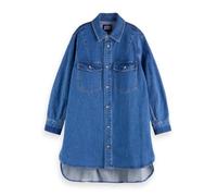 Scotch & Soda Damen Art from The Heart Washed Denim Shirt Dress Lässiges Kleid