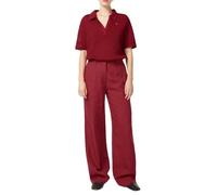 Scotch & Soda Damen Edie High Rise Tailored Wide-Leg Casual Pants, Roadside Red, 28W / 32L EU