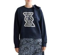 Scotch & Soda Damen Elevated Artwork Sweater Sweatshirt, Sky Captain V458, S