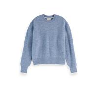 Scotch & Soda Damen Fuzzy Crewneck Pullover, Faded Denim Melange U979, S EU