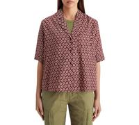 Scotch & Soda Damen Lurex Print Shirt, Geo Flower Bordeaux 7362, 38 EU