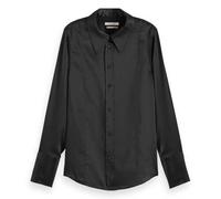 Scotch & Soda Damen Shirt Core Satin Shirt, Schwarz,34