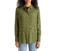 Scotch & Soda Damen Viscose Printed Relaxed Fit Shirt, Poetry Leopard Military 7371, 36 EU