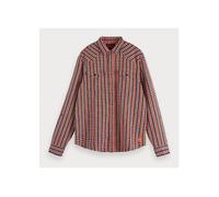 Scotch & Soda Freizeithemd mit Karomuster - orange/blau - Größe L Größe:L
