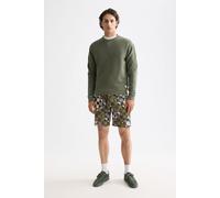 SCOTCH&SODA Herren Sweatshirt mit Struktur - Structured Sweatshirt, Pullover, einfarbig Grün M
