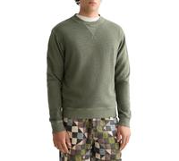 SCOTCH&SODA Herren Sweatshirt mit Struktur - Structured Sweatshirt, Pullover, einfarbig Grün 2XL
