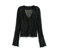 Scotch & Soda - Gerafftes Top schwarz - Gr. - 38