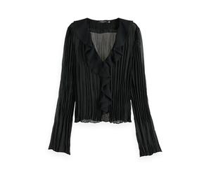 Scotch & Soda - Gerafftes Top schwarz - Gr. - 40