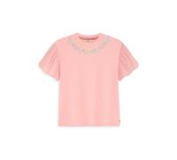 Scotch & Soda Girl S&s Denim Group Stretch Jersey/ Swiss Dot Fashion Top L Größe: M | T-Shirts Outlet | kids | Blau