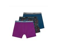 Scotch & Soda Herren 3 Pack Cotton Stretch Boxer Brief Badehose, Blau/Grau 434, M EU