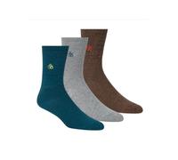 Scotch & Soda Herren 3 Pack Non Terry Ribbed Crew Socken, Blau 421, Einheitsgröße