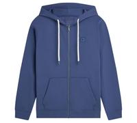 SCOTCH&SODA Herren Sweatjacke - Logo Badge Zipthrough Hoodie, Regular Fit, Kapuze, Logo, Baumwolle Blau / M M Blau