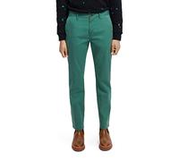 Scotch & Soda Herren Essentials Stuart - Organic Cotton Stretch Twill Chino Hose, Preppy Green 4859, 29W / 32L EU