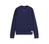 Scotch & Soda Herren Garment Dye Structured Crewneck Sweatshirt, Peacoat 410, M