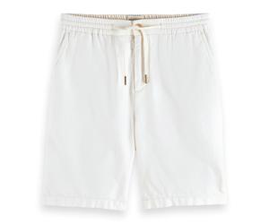 SCOTCH&SODA Herren Leinenshorts - Fave Cotton/Linen Twill Bermuda Short, einfarbig 28W Beige