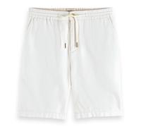 SCOTCH&SODA Herren Leinenshorts - Fave Cotton/Linen Twill Bermuda Short, einfarbig Beige 28W