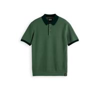 Scotch & Soda Herren Polo Shirt Structured Knitted Solid Polo, Sage Green,XXL