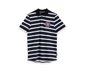 Scotch & Soda Herren Poloshirt Stripe Nylon Collar 153630-0220 S Combo D