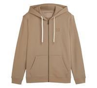 Sweatshirt SCOTCH & SODA "Sweatjacke Logo Badge Zipthrough Hoodie 1er Pack", Herren, Gr. XL, braun (hellbraun), Obermaterial: 100% Baumwolle CO., Sweatshirts Sweatshirt (39808526-XL) hellbraun