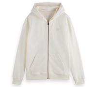 SCOTCH&SODA Herren Sweatjacke - Regular Fit, Kapuze, Logo, Baumwolle Weiß 2XL