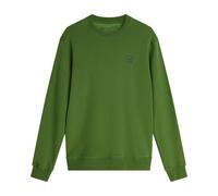 SCOTCH&SODA Herren Sweatshirt - Core Logo Badge Regular Fit Sweatshirt, Pullover, Logo, einfarbig, Baumwolle Grün XL