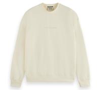 Scotch & Soda Herren Core - Logo Front Chest Sweatshirt, Off White, XL EU