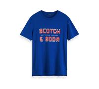 Scotch & Soda Herren T-Shirt Artwork Tee 152265-3200 M Star Blue