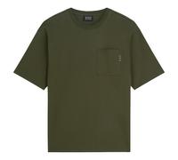SCOTCH&SODA Herren T-Shirt - Core 3 Crosses Loose Fit Pocket T-Shirt, Rundhals, Kurzarm, einfarbig Dunkelgrün / XL XL Grün