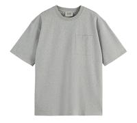 SCOTCH&SODA Herren T-Shirt - Core 3 Crosses Loose Fit Pocket T-Shirt, Rundhals, Kurzarm, einfarbig Hellgrau M