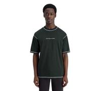Scotch & Soda Herren T-Shirt Core Logo Front Chest Rundhals Kurzarm mit Logo Einfarbig Dunkelgrün XL