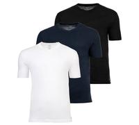 SCOTCH&SODA Herren T-Shirts, 3er Pack, V-Neck - Ultra Soft V-Neck Tee, Unterhemd Schwarz/Blau/Weiß S