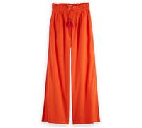 Scotch & Soda High Rise Cotton Voile Pull On Pant Candy Red Größe: XS/32 | Ausgestellte Hosen Outlet | Damen | Rot
