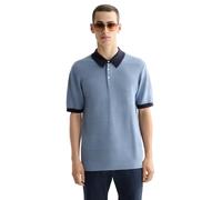 Scotch & Soda Knitted Tone On Tone Striped Regular Fit Polo