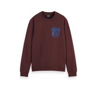 Scotch & Soda Left Chest Artwork Sweatshirt Rich Mahogany Größe: M | Pullover Outlet | Herren | Braun