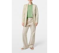 Scotch & Soda Lurex Cotton Blend Single Breasted Blazer Lurex Linen Stripe Größe: XL | Outlet | Damen | Weiß