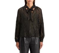 Scotch & Soda Lurex Top With Bow Neck Evening Black Größe: 40 | Blusen Outlet | Damen | Schwarz