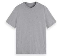 Scotch & Soda Men's CORE-Logo T-Shirt, Grey Melange, M