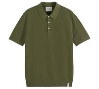 Poloshirt SCOTCH & SODA "Poloshirt Core Structured Knitted Regular Fit Polo 1er Pack", Herren, Gr. M, grün, Obermaterial: 100% Baumwolle CO., Shirts (87882941-M) grün