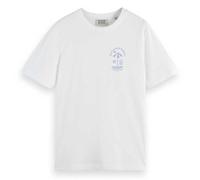 Scotch & Soda Men's Regular fit Left Chest Logo T-Shirt, White, L