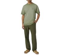 Scotch & Soda Men's Relaxed-fit Inside Out Cold dye T-Shirt, Army, Small