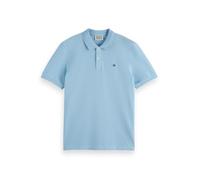 Scotch & Soda Core Logo Piqué-Poloshirt - blau - Größe L Größe:L