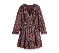 Scotch & Soda Mini Wrap Dress Shibori Floral Pink Größe: 36 | Minikleider Outlet | Damen | Rosa