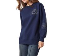 Scotch & Soda Oversized Graphic Sweatshirt Navy Größe: L | Kaputzenpullis Outlet | Damen | Blau