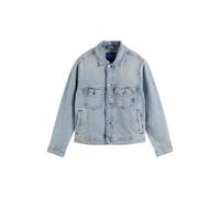Scotch & Soda Jeansjacke mit Leistentaschen in Hellblau, Größe XL